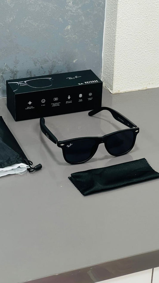 Ray-Ban x Meta Smart Sunglasses | Touch Controls | Built-in Mic | Audio Glasses | Matte Black Frame | COD Available