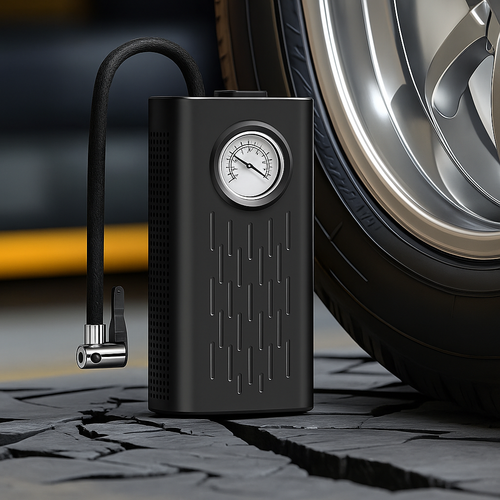 Portable Cordless Tire Inflator - 150 PSI | Air Compressor with Power Bank & LED Light for Car, Bike & More